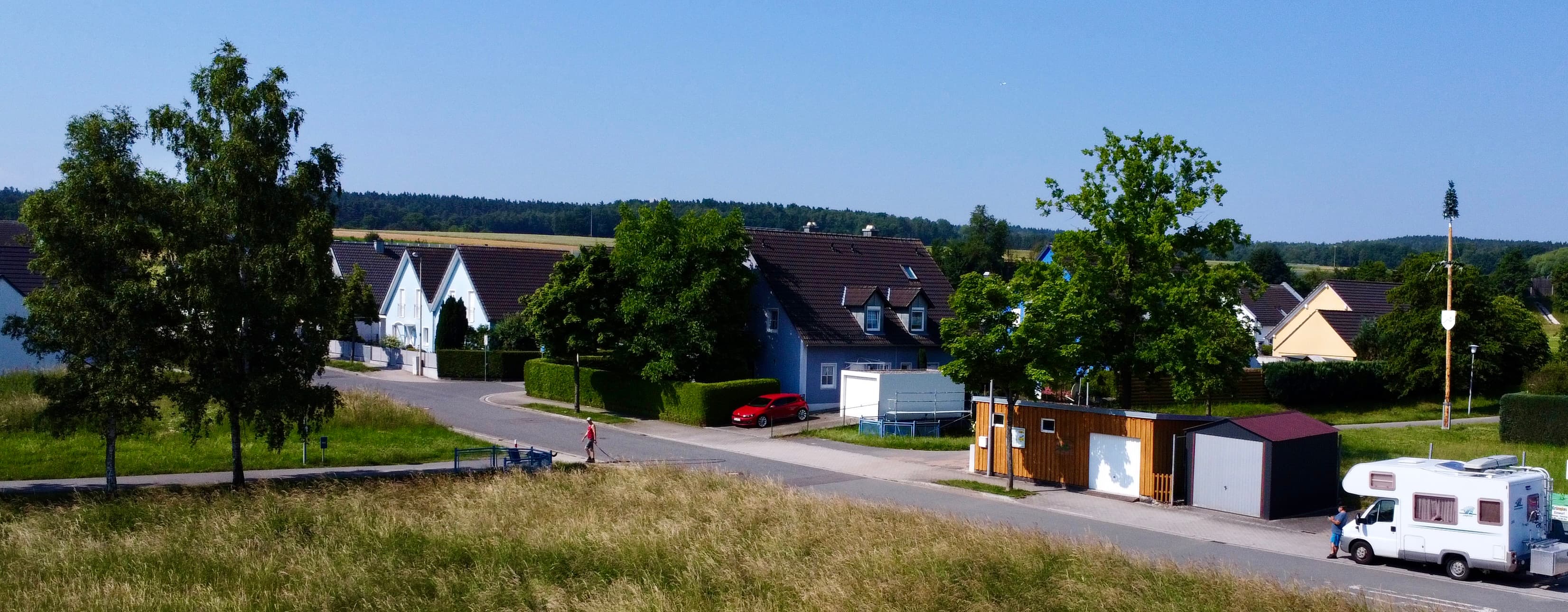 Unser Wohngebiet aus der Vogelperspektive