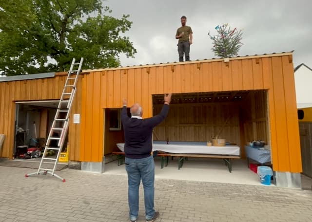 Hebfeier beim Siedlerverein